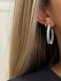 Icy Hoop Earrings