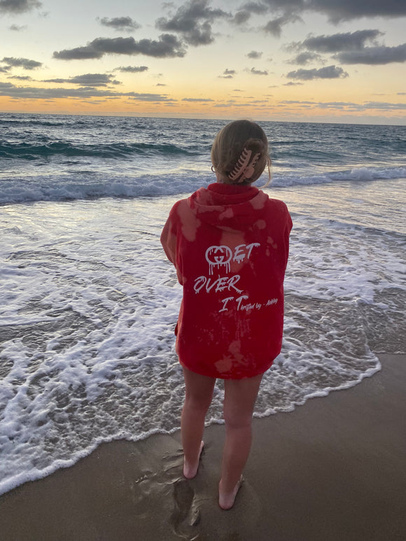 Red Tie Dye Zip Up