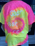 Pink Tie Dye “Get Over It” T Shirt