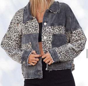 Cheetah Denim Jacket