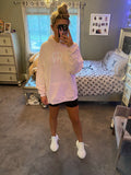 Light Pink “get over it” Hoodie